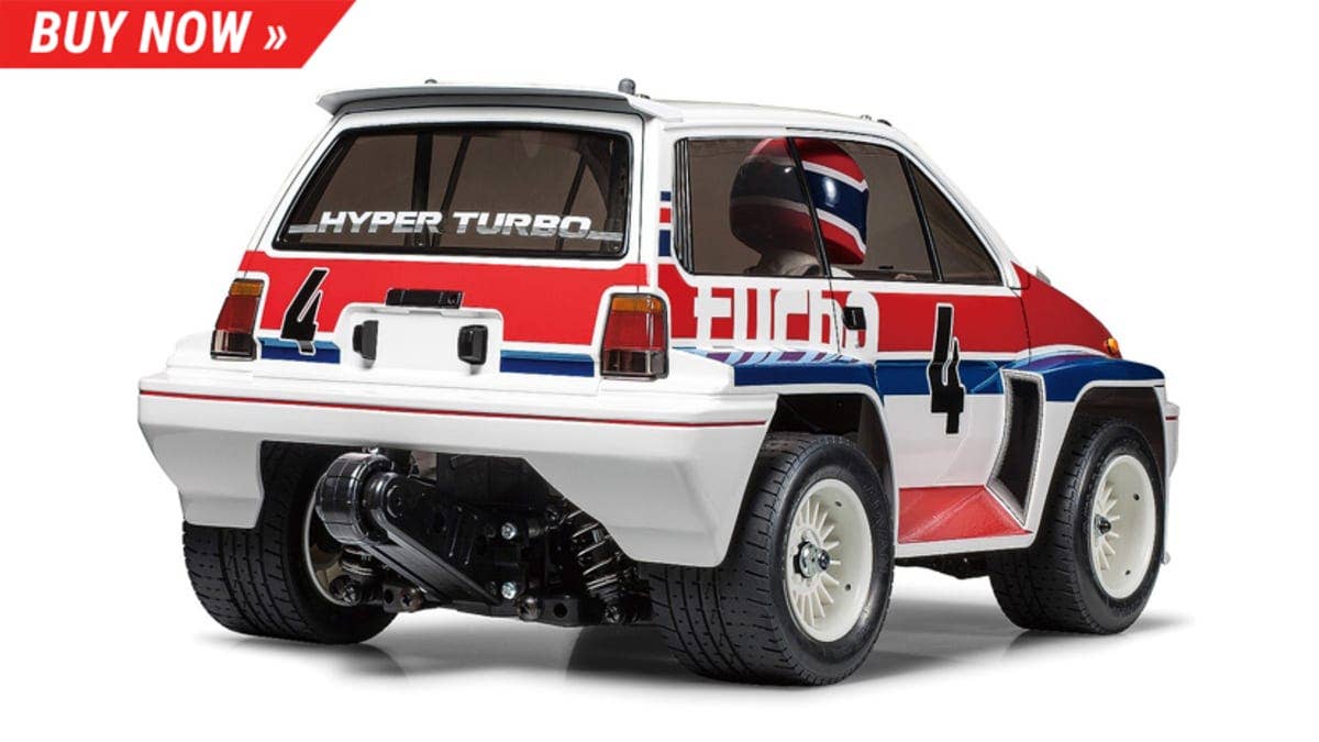 This Tamiya Honda City Turbo RC car from 1983 has been updated for